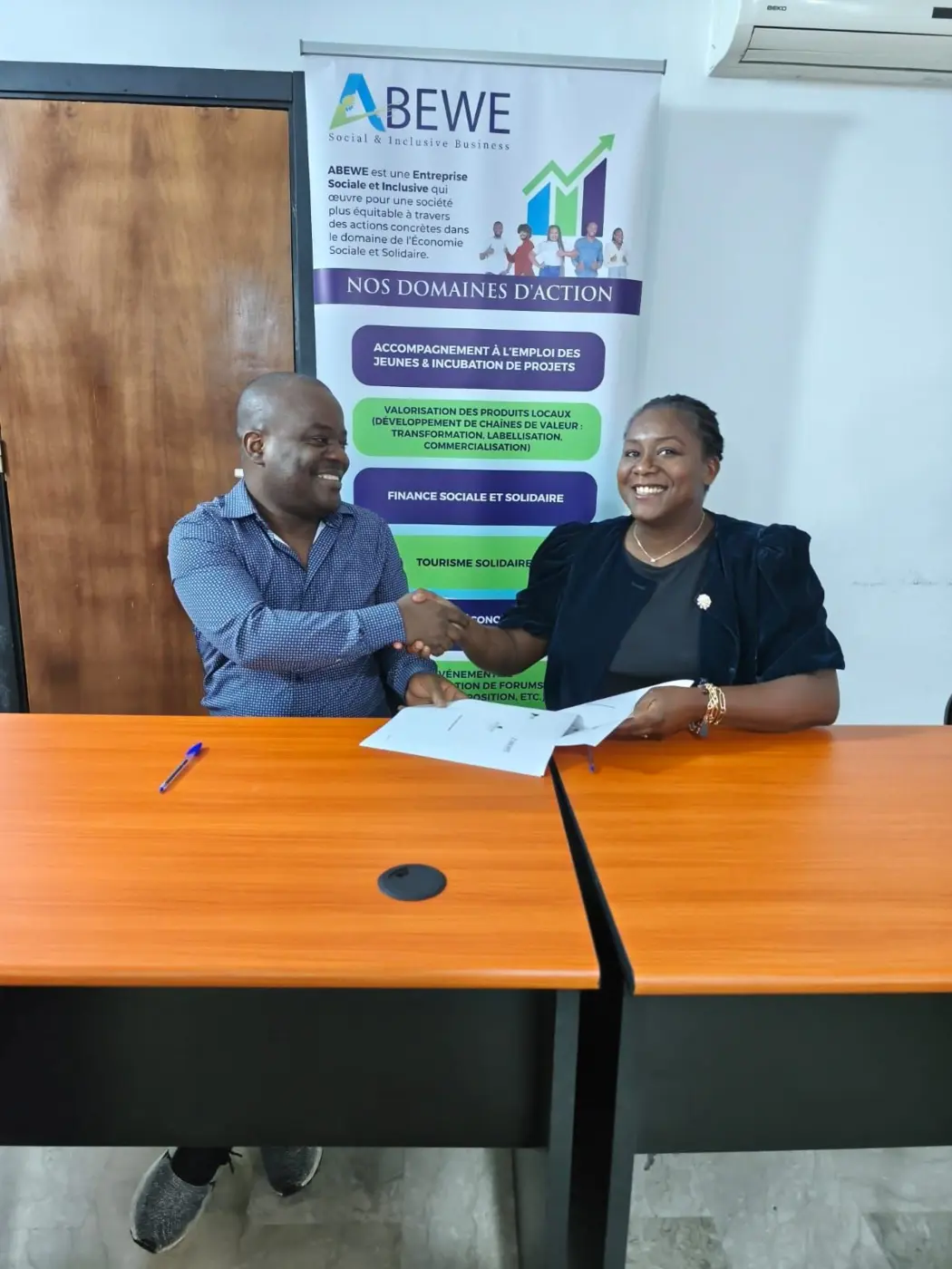 Rencontre entre Assoencore et un partenaire local